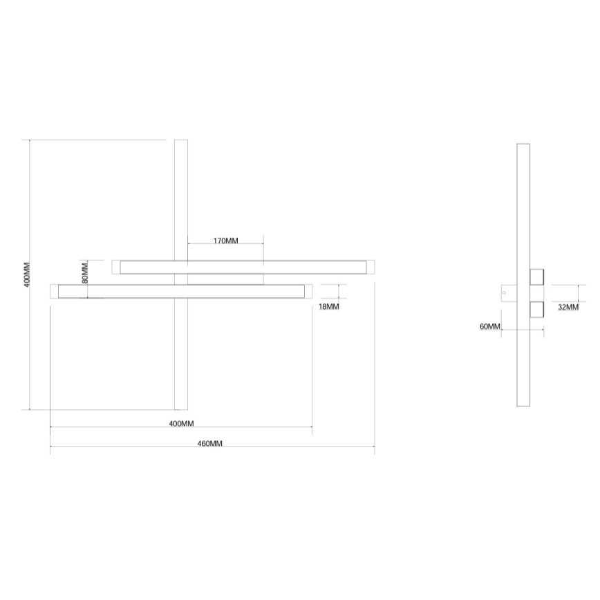 Ondaluce - Applique da parete dimmerabile MOVIDA LED/20W/230V dorata