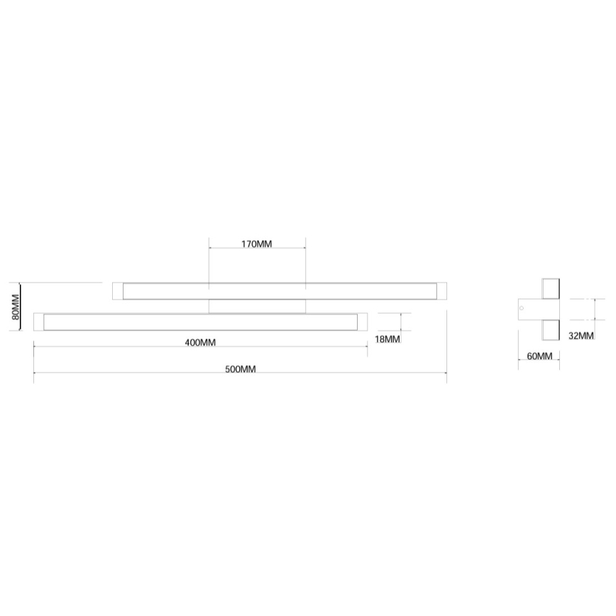 Ondaluce - Applique LED dimmerabile MOVIDA LED/16W/230V dorata