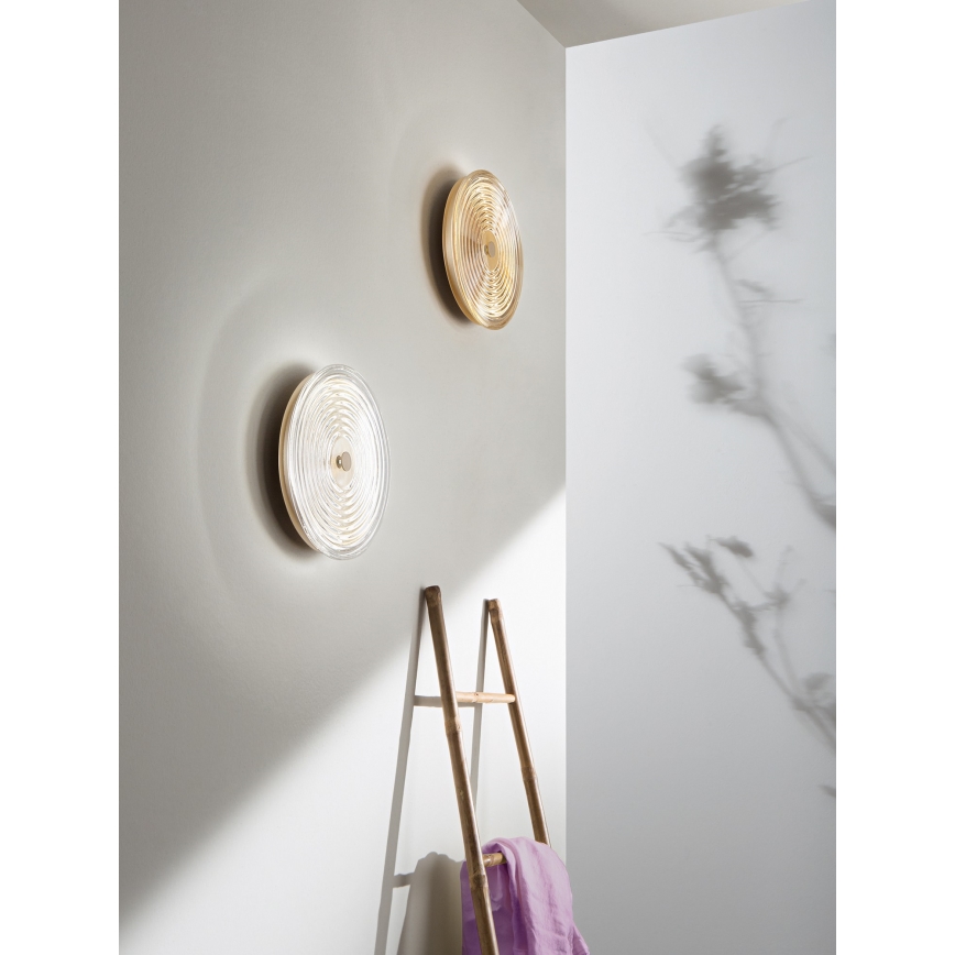 Ondaluce - Applique LED JOKEY LED/10W/230V dorata/trasparente