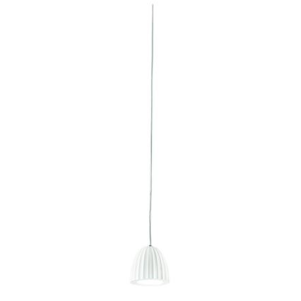 Ondaluce - Lampada a sospensione con cavo CONCRETE 1xGU10/7,5W/230V Ø 10,5 cm cemento/bianco
