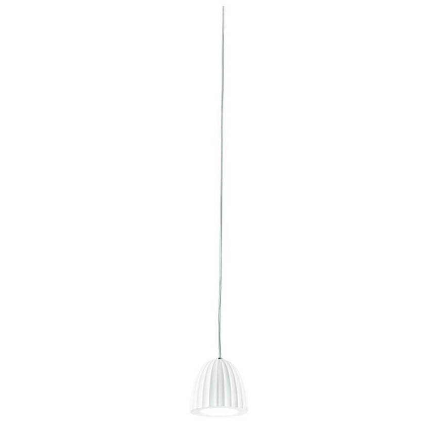 Ondaluce - Lampada a sospensione con cavo CONCRETE 1xGU10/7,5W/230V Ø 10,5 cm cemento/bianco