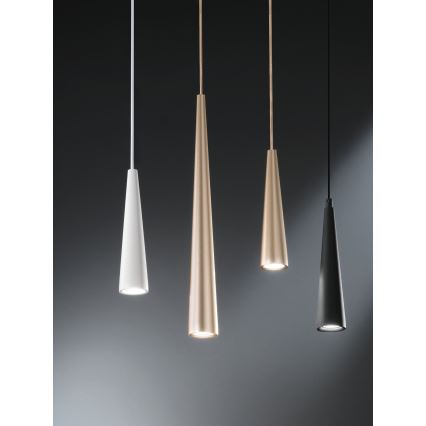 Ondaluce - Lampada a sospensione con cavo NOA 1xGU10/20W/230V pr. 5,5 cm dorata