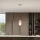 Ondaluce - Lampada a sospensione con cavo THELMA 1xE27/15W/230V Ø 19 cm oro/beige fumé