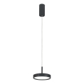 Ondaluce - Lampada a sospensione LED su cavo NINA LED/20W/230V Ø 19 cm nero