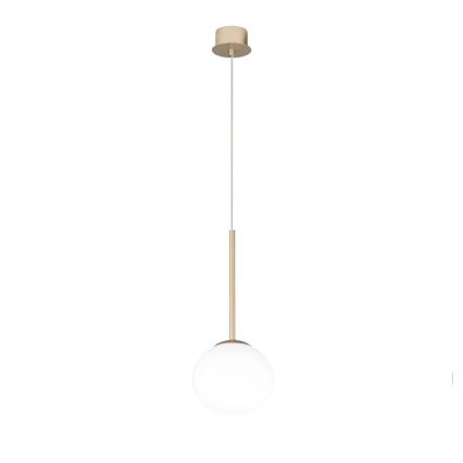 Ondaluce - Lampada a sospensione su cavo JEWEL 1xE14/10W/230V Ø 17 cm oro/bianco