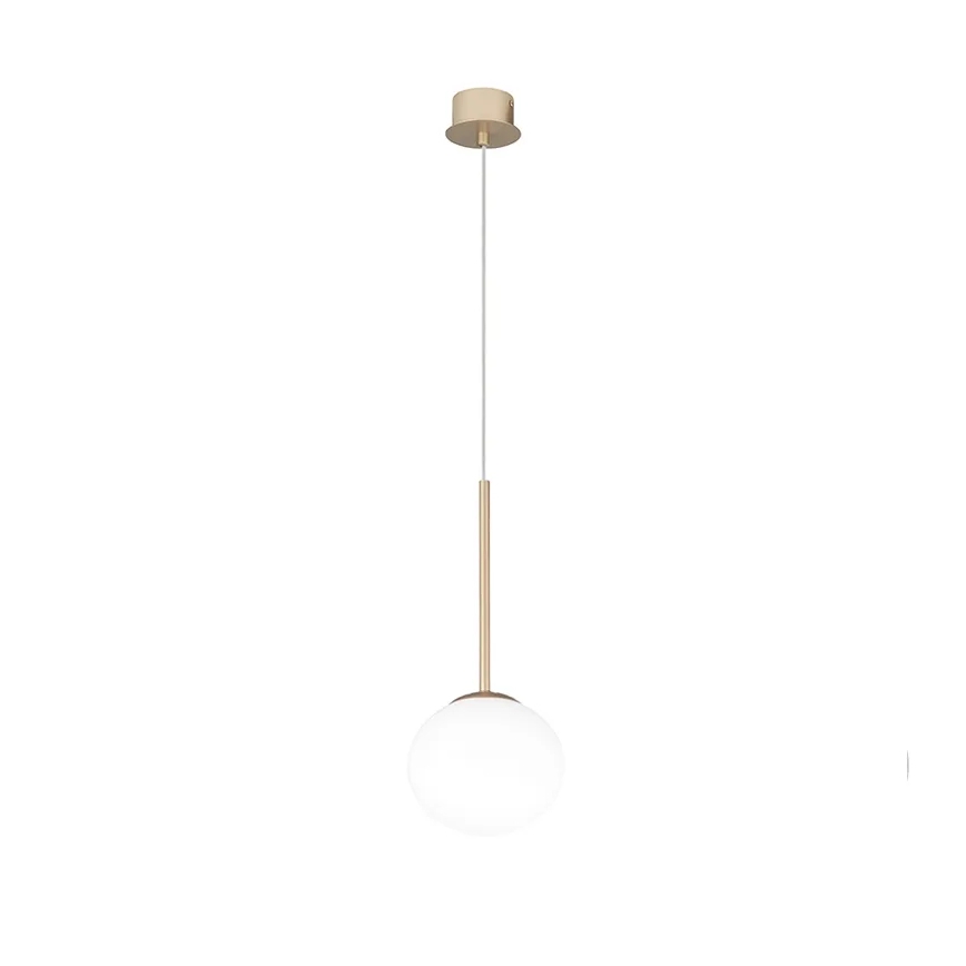 Ondaluce - Lampada a sospensione su cavo JEWEL 1xE14/10W/230V Ø 17 cm oro/bianco