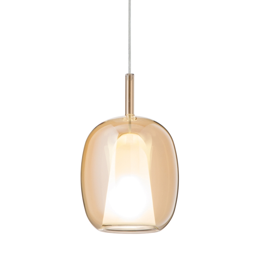 Ondaluce - Lampada a sospensione su cavo THELMA 3xE27/15W/230V beige fumé