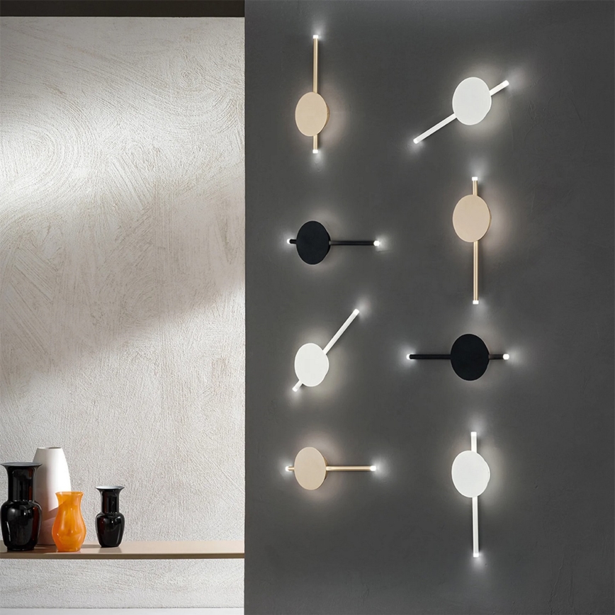 Ondaluce - Lampada da parete dimmerabile a LED JAMES LED/16W/230V nera