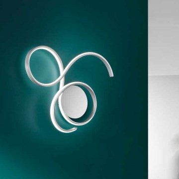 Ondaluce - Lampada da parete LED dimmerabile TWIST LED/57W/230V bianca