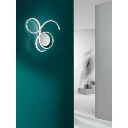 Ondaluce - Lampada da parete LED dimmerabile TWIST LED/57W/230V bianca