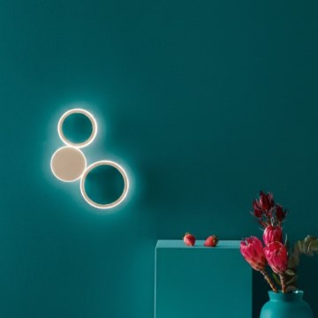 Ondaluce - Lampada da parete LED POIS LED/20W/230V dorata