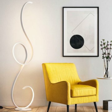 Ondaluce - Lampada da terra dimmerabile a LED FLOK LED/44W/230V bianca