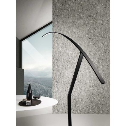 Ondaluce - Lampada da terra dimmerabile a LED FOLAGA LED/30W/230V nera