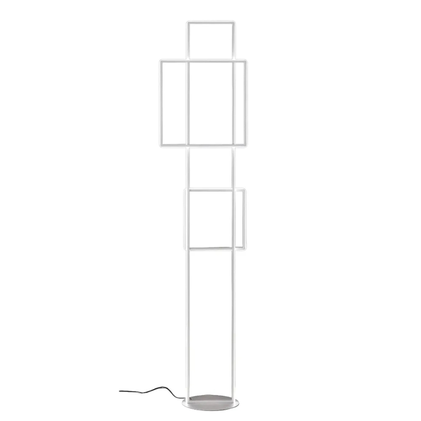 Ondaluce - Lampada da terra LED dimmerabile DOWEL LED/77W/230V 166 cm argento