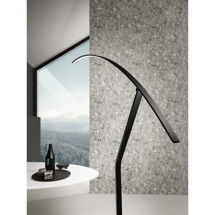 Ondaluce - Lampada da terra LED dimmerabile FOLAGA LED/30W/230V 190 cm nera