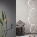 Ondaluce - Lampada da terra LED dimmerabile RICE LED/38W/230V 166 cm oro