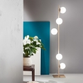 Ondaluce - Lampada da terra MONILE 5xE14/10W/230V oro/bianco