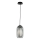 Ondaluce - Lampadario a sospensione con cavo BONNIE 1xE27/15W/230V Ø 15,5 cm nero/fumé