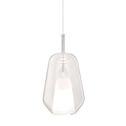 Ondaluce - Lampadario a sospensione con cavo THELMA 1xE27/15W/230V Ø 19 cm oro/trasparente