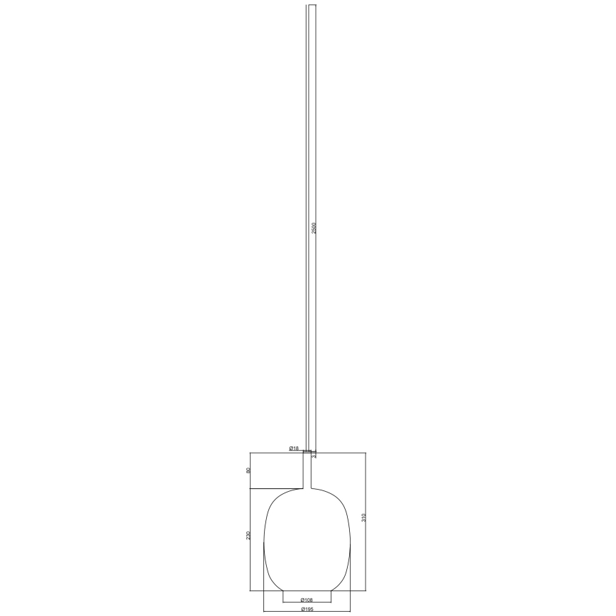 Ondaluce - Lampadario a sospensione con cavo THELMA 3xE27/15W/230V grigio fumé