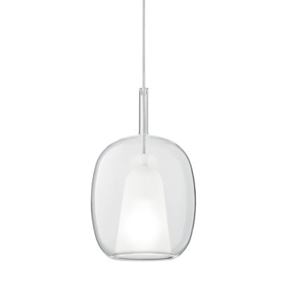 Ondaluce - Lampadario a sospensione su cavo THELMA 1xE27/15W/230V Ø 19,5 cm dorato/trasparente