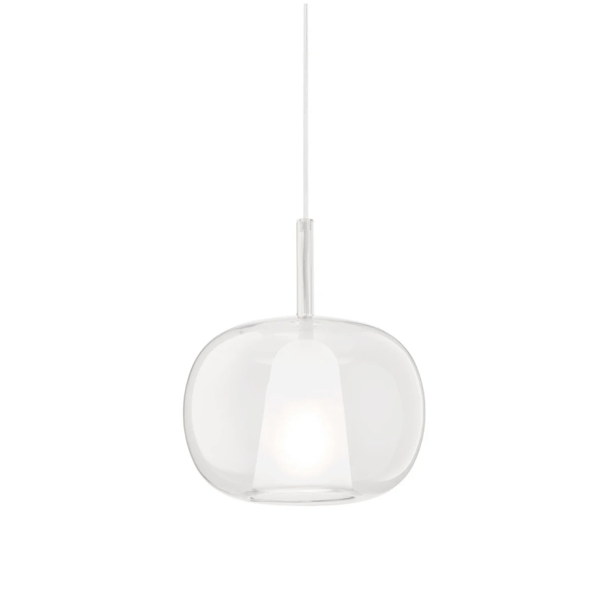 Ondaluce - Lampadario a sospensione su cavo THELMA 1xE27/15W/230V Ø 25 cm oro/trasparente