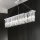 Ondaluce - Lampadario in cristallo sospeso con cavo BATIDA 8xE14/10W/230V cromo lucido