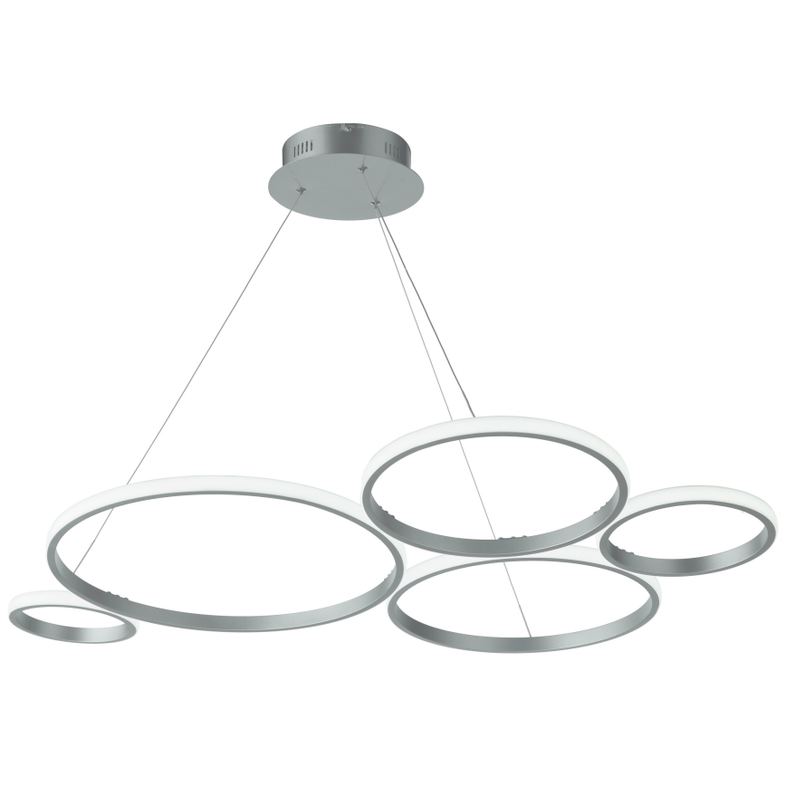 Ondaluce - Lampadario LED dimmerabile a sospensione con cavo POIS LED/60W/230V argento