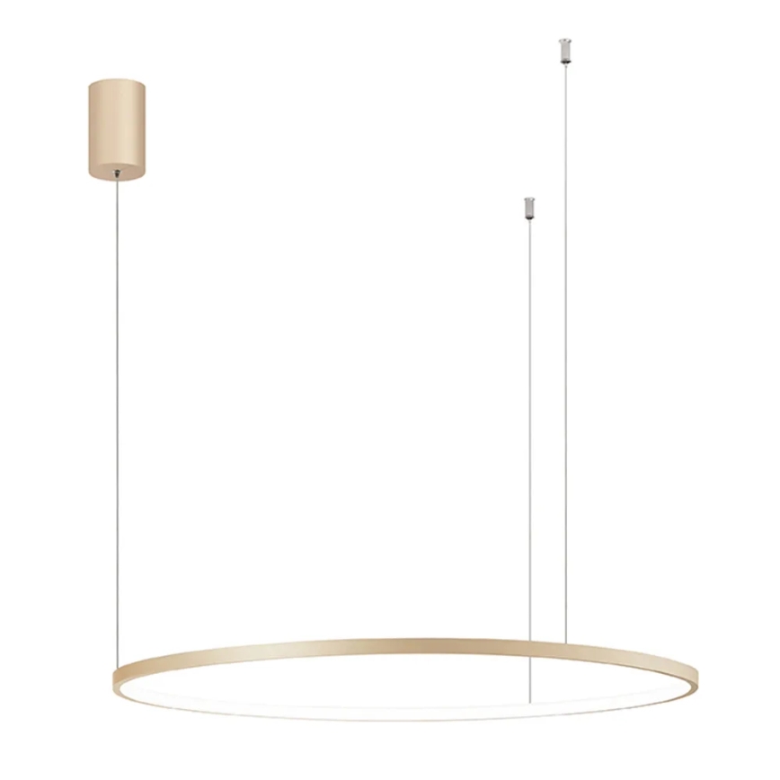 Ondaluce - Lampadario LED dimmerabile a sospensione con cavo SOEL LED/38W/230V Ø 80 cm, finitura oro