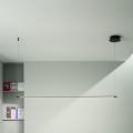 Ondaluce - Lampadario LED dimmerabile a sospensione su cavo GENIUS LED/28W/230V nero