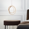 Ondaluce - Lampadario LED dimmerabile a sospensione su cavo GOLDEN LED/28W/230V Ø 31,5 cm oro