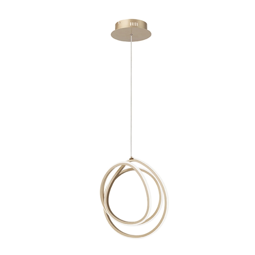 Ondaluce - Lampadario LED dimmerabile a sospensione su cavo GOLDEN LED/28W/230V Ø 31,5 cm oro
