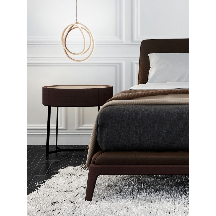 Ondaluce - Lampadario LED dimmerabile a sospensione su cavo GOLDEN LED/28W/230V Ø 31,5 cm oro