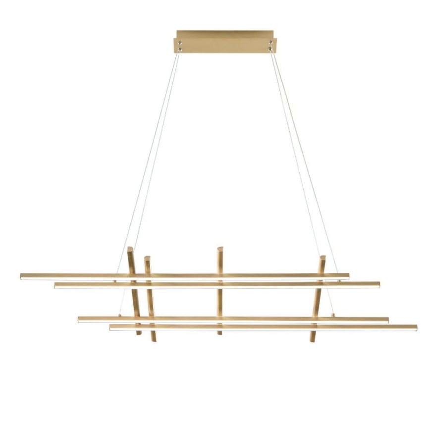 Ondaluce - Lampadario LED dimmerabile a sospensione su cavo MOVIDA LED/114W/230V oro