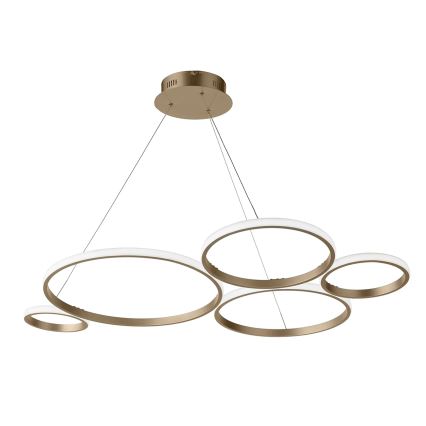Ondaluce - Lampadario LED dimmerabile a sospensione su cavo POIS LED/60W/230V oro