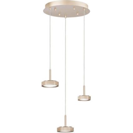 Ondaluce - Lampadario LED dimmerabile su cavo NINA LED/24W/230V Ø 35 cm oro