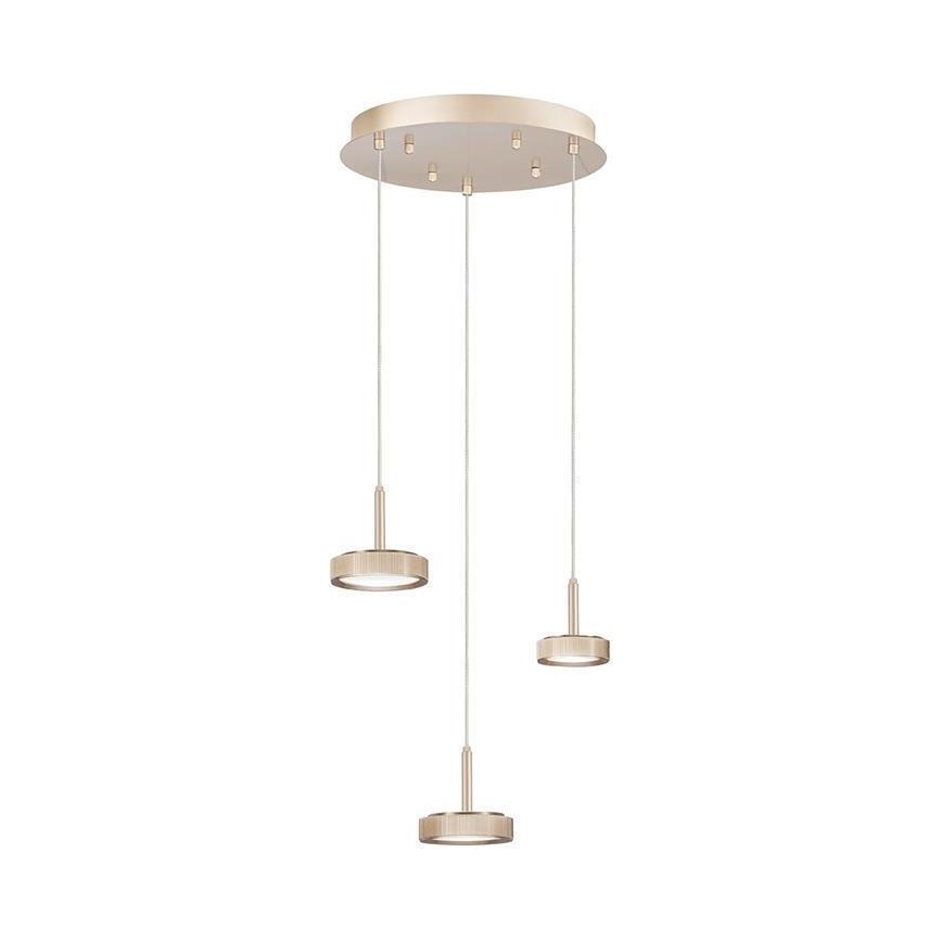 Ondaluce - Lampadario LED dimmerabile su cavo NINA LED/24W/230V Ø 35 cm oro