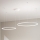 Ondaluce - Lampadario LED dimmerabile su cavo SOEL LED/28W/230V + LED/38W 3000/4000K Ø 80/60 cm bianco