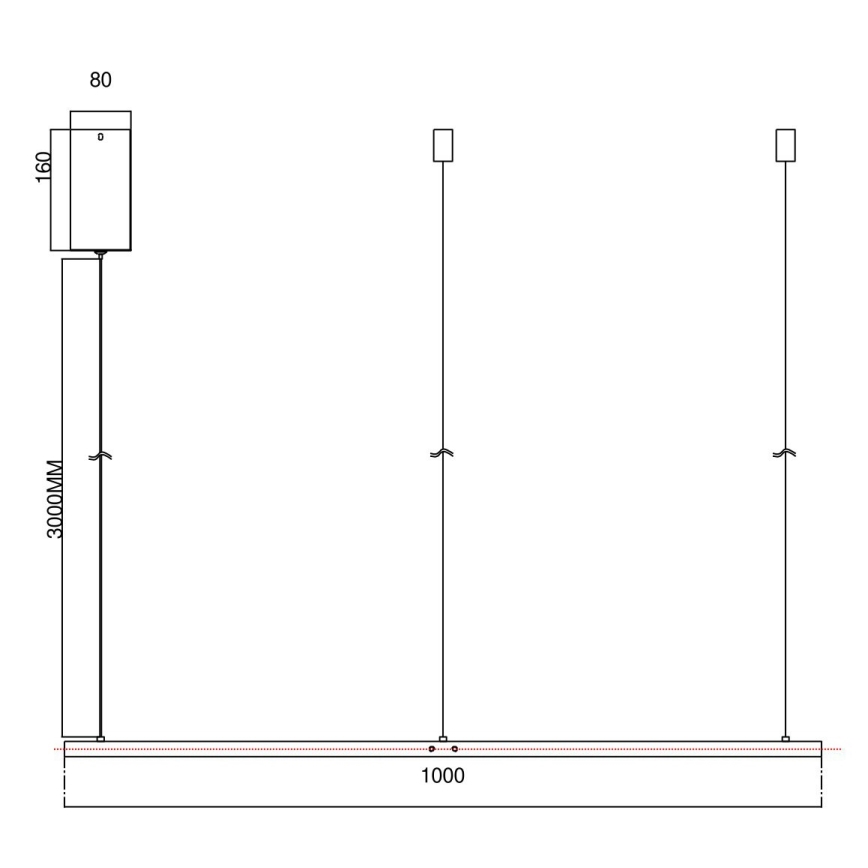 Ondaluce - Lampadario LED dimmerabile su cavo SOEL LED/47W/230V Ø 100 cm dorato