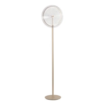 Ondaluce - Piantana dimmerabile a LED JOKEY LED/15W/230V 170 cm oro/trasparente