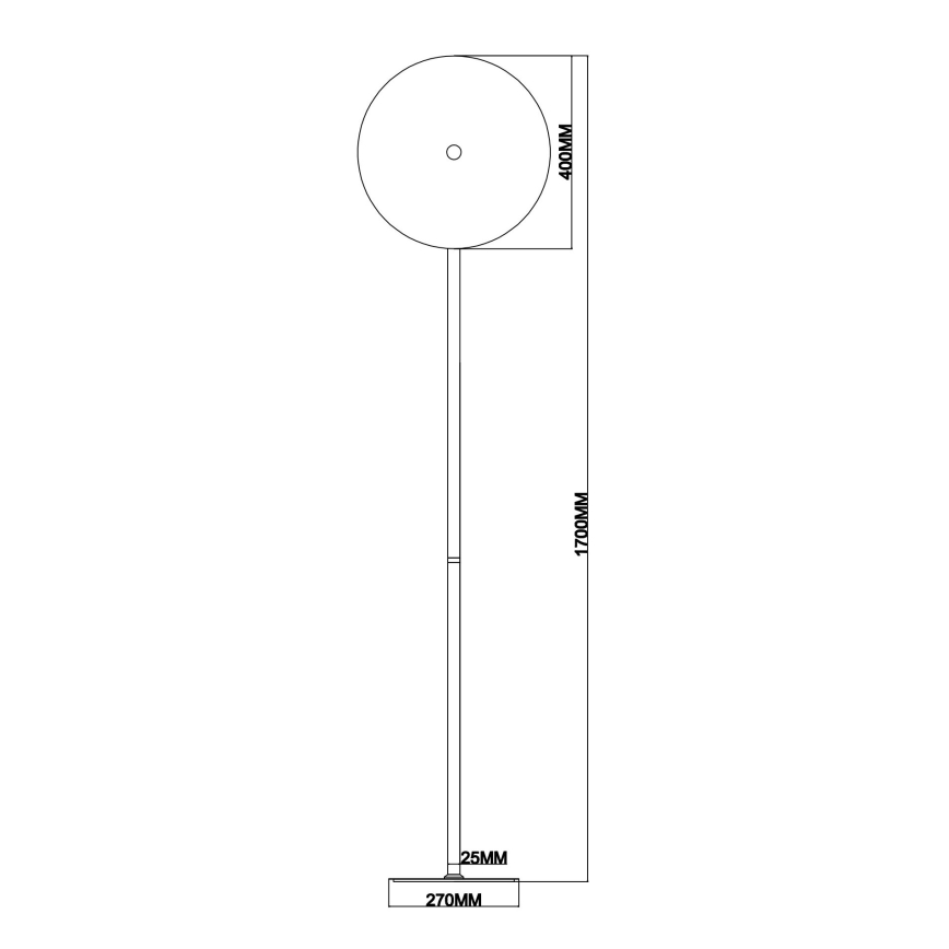 Ondaluce - Piantana dimmerabile a LED JOKEY LED/15W/230V 170 cm oro/trasparente