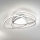 Ondaluce - Plafoniera a LED dimmerabile ROSE LED/60W/230V 50x54 cm argento