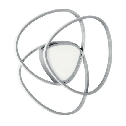 Ondaluce - Plafoniera a LED dimmerabile ROSE LED/60W/230V 50x54 cm argento