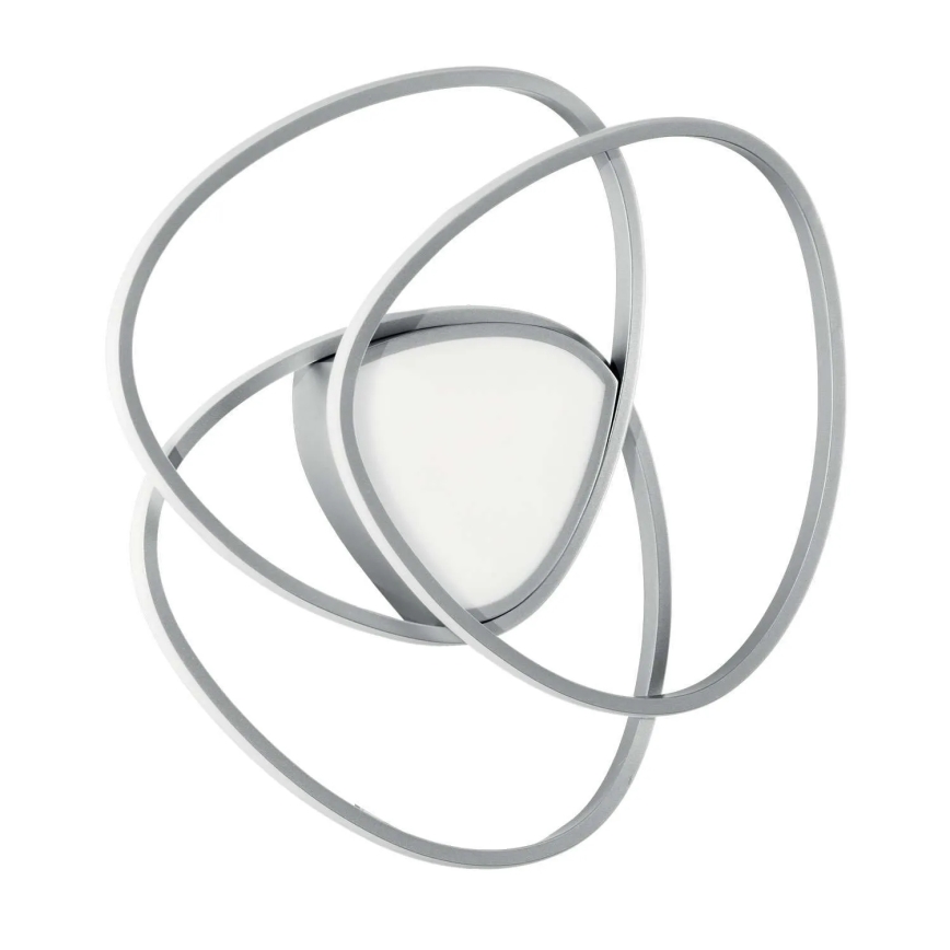 Ondaluce - Plafoniera a LED dimmerabile ROSE LED/60W/230V 50x54 cm argento