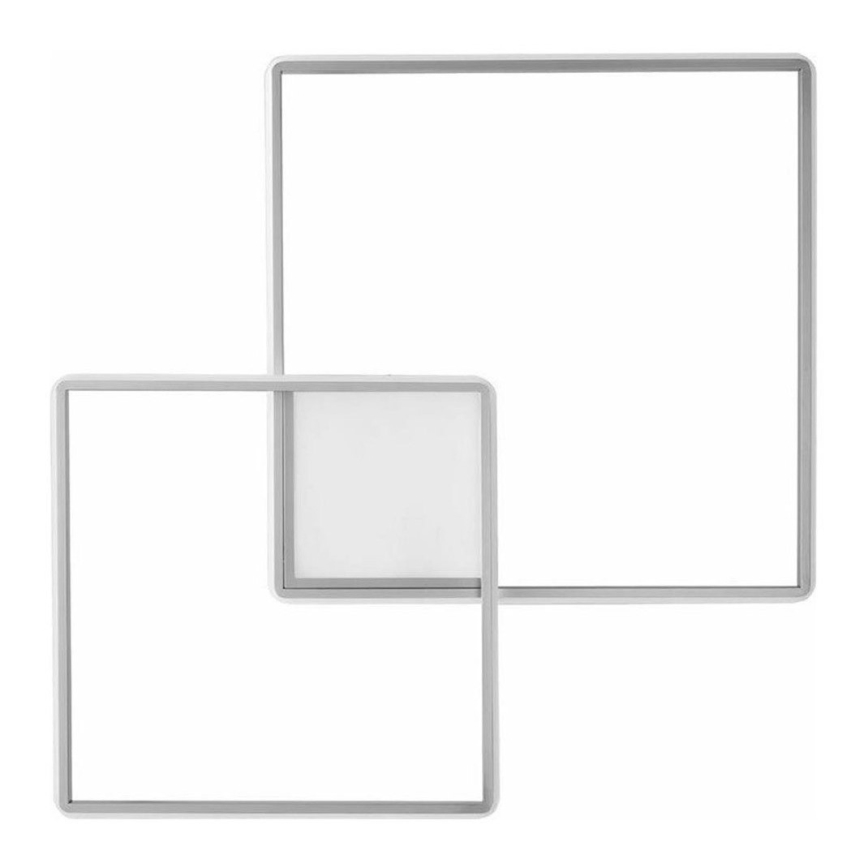 Ondaluce - Plafoniera da soffitto dimmerabile a LED DOWEL LED/46W/230V 55x55 cm, argento
