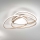 Ondaluce - Plafoniera da soffitto LED dimmerabile ROSE LED/60W/230V 50x54 cm dorata