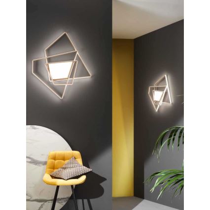 Ondaluce - Plafoniera dimmerabile a LED GALAXY LED/90W/230V 71x84 cm oro
