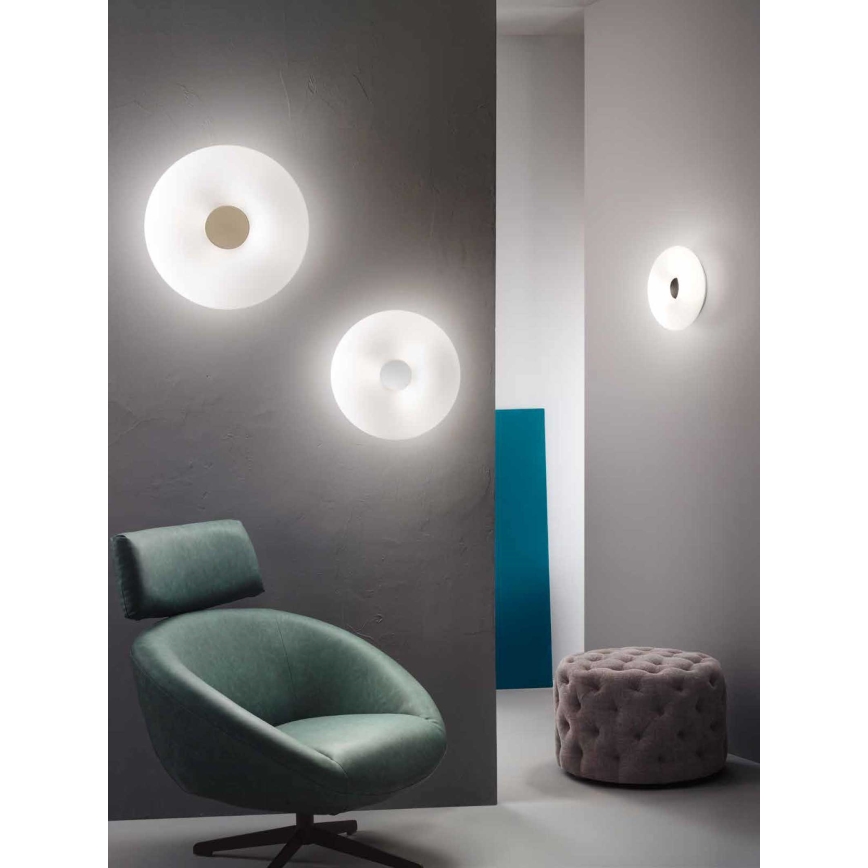 Ondaluce - Plafoniera DODI 2xE27/15W/230V Ø 33 cm bianca