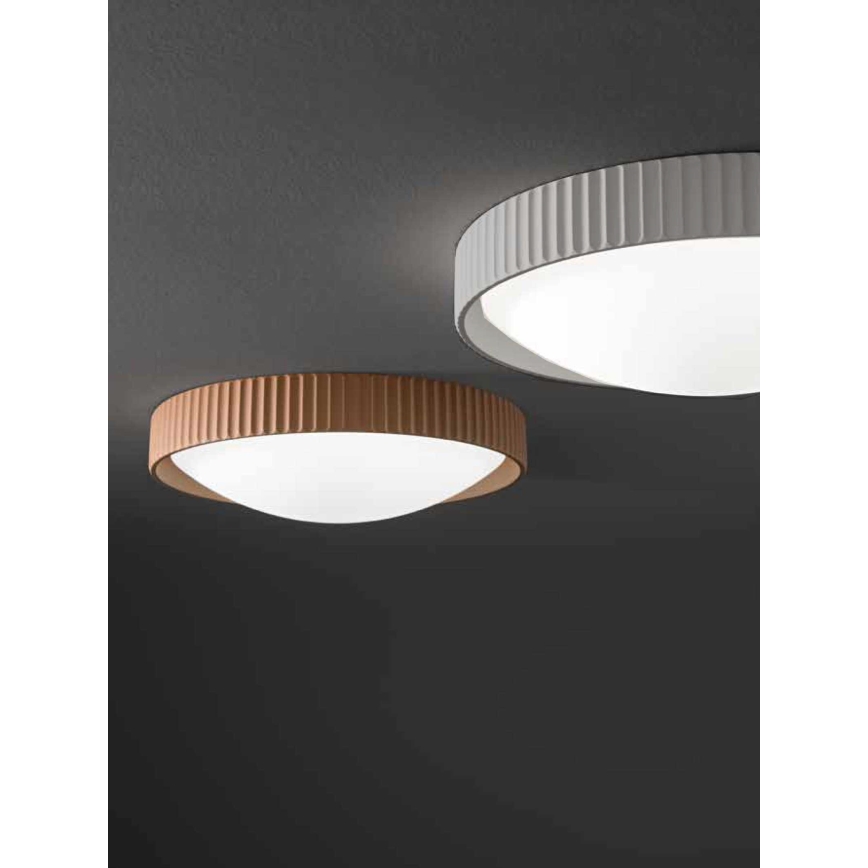 Ondaluce - Plafoniera LED CONCRETE LED/20W/230V Ø 41 cm cemento/grigio