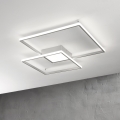Ondaluce - Plafoniera LED dimmerabile DOWEL LED/46W/230V argento